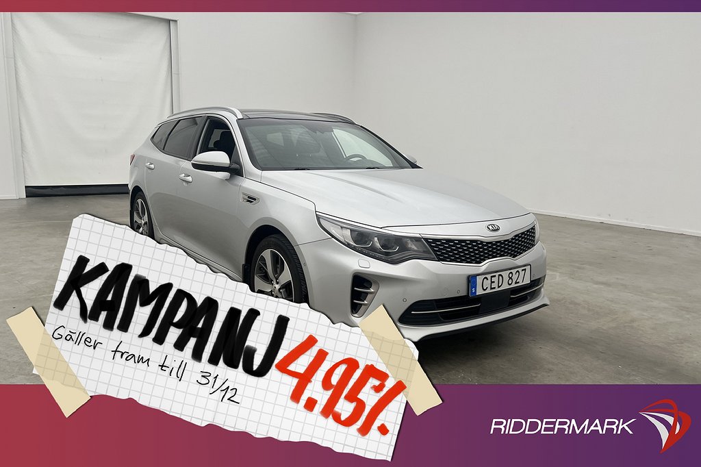 Kia Optima SW VGT 141hk GT-Line Pano H/K Kame 4,95% Ränta