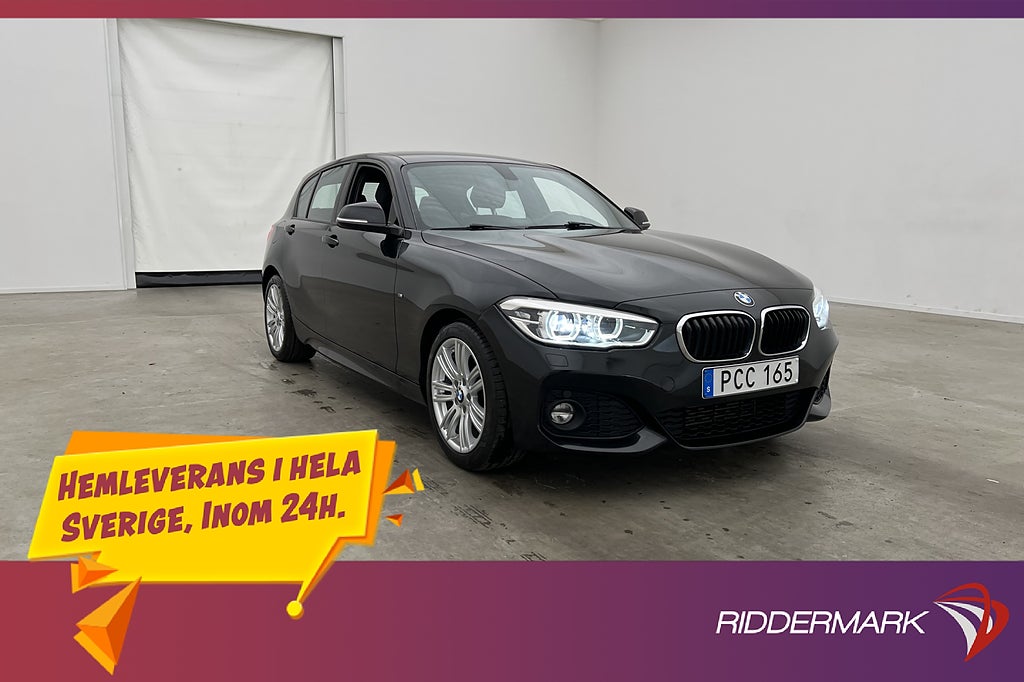 BMW 118 i 136hk M Sport Svart Innertak 624kr Skatt 0,53L/mil