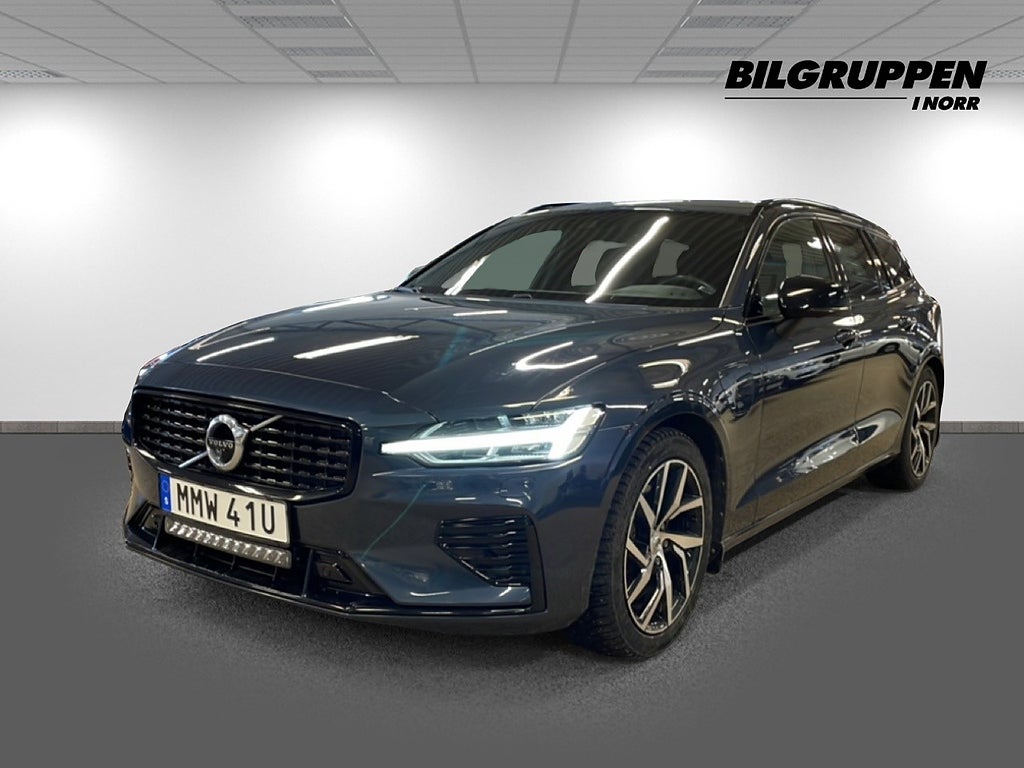 Volvo V60 Recharge T6 AWD R-Design (V-hjul, H/K, 360, Drag)
