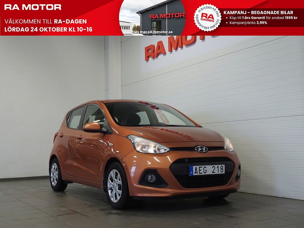 Hyundai i10 1.0 ComfortPlus 67hk Motorvärmare P-Sensorer Rattvärme 2014