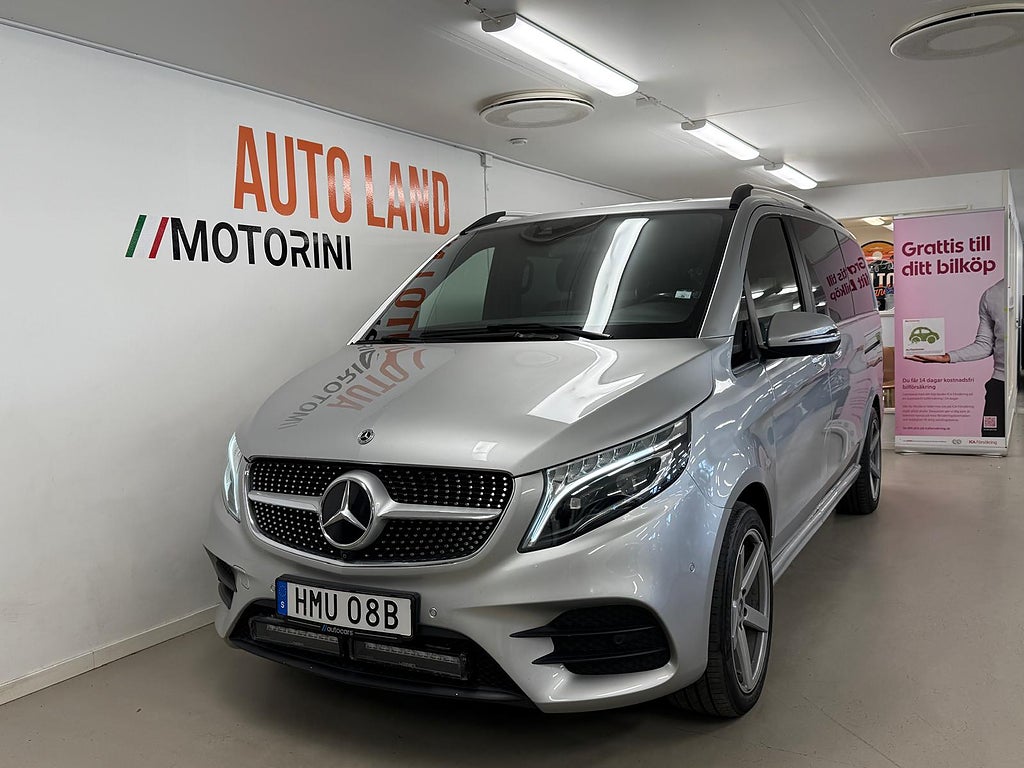 Mercedes-Benz V 300d 4MATIC 3.2t 9G-Tronic AMG, 8-Sits/Läder/360 kamera