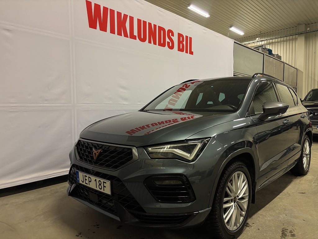 Cupra Ateca 2.0 TSI 4Drive 301hk Alcantara 360 kamera GPS Pano Drag