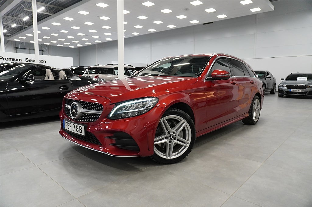 Mercedes-Benz C 2,65% ränta C 220 D 4-Matic Amg-Line Drag Värmare Fartpilot Navi