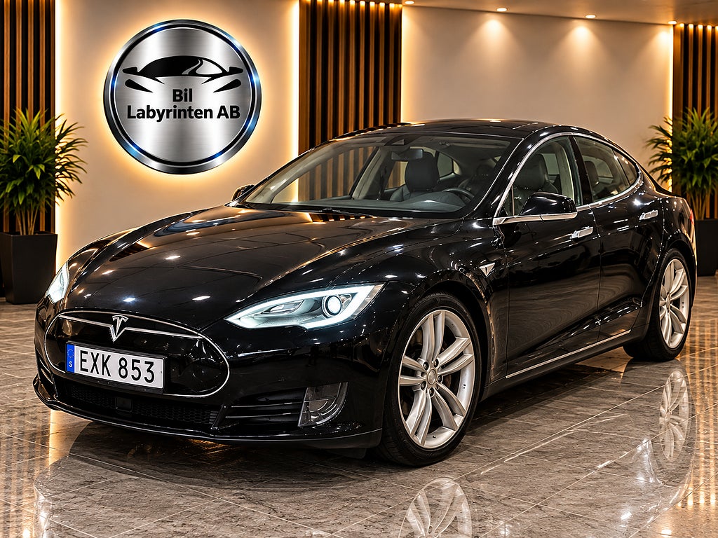 Tesla Model S 89.4% S P85 kWh 421hk FRI LADDNING Panoram Premium Con.