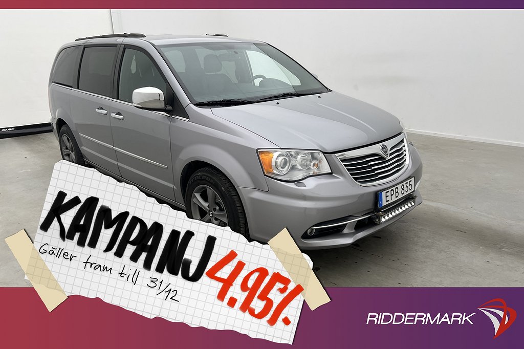 Lancia Voyager 178hk LX 7-Sits El-dörr Värm Drag 4,95% Ränta