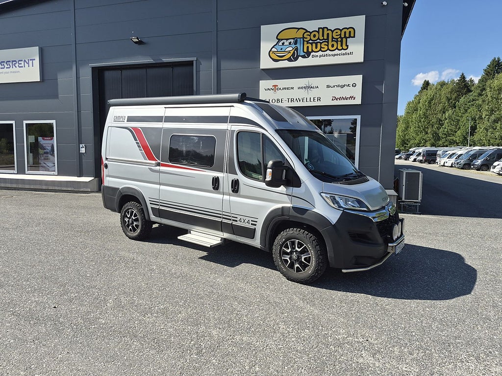 Bürstner Campeo 4x4 fyrhjulsdrift, litium batteri, 165 hk, dragkrok