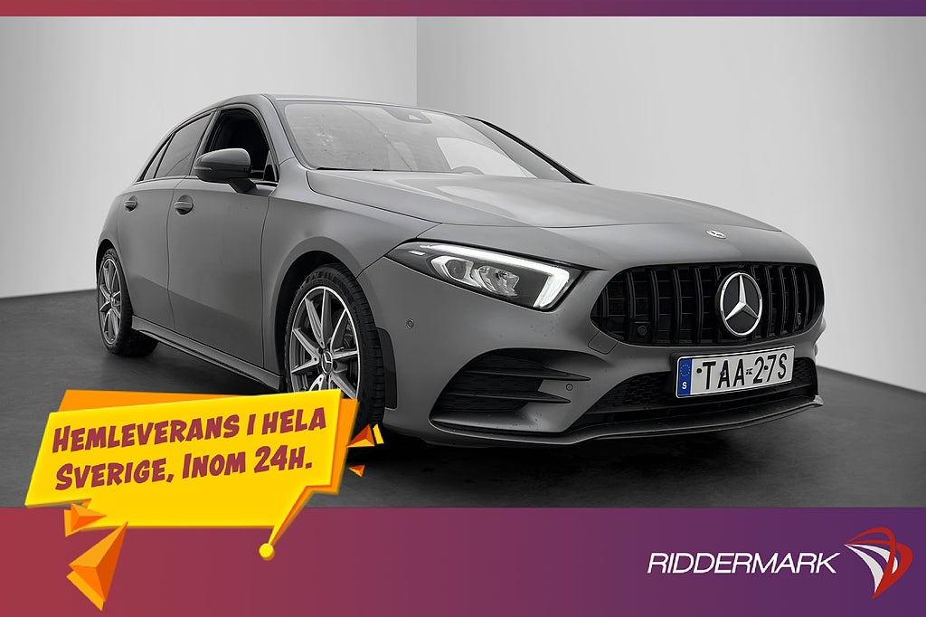 Mercedes-Benz A 250 4M AMG Wide Värmare Kamera Keyless Navi