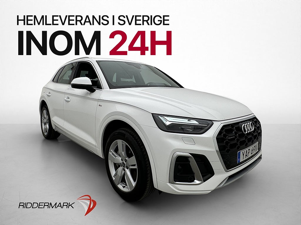 Audi Q5 55 TFSI e Q S Line MOMS CarPlay Farthållare Drag