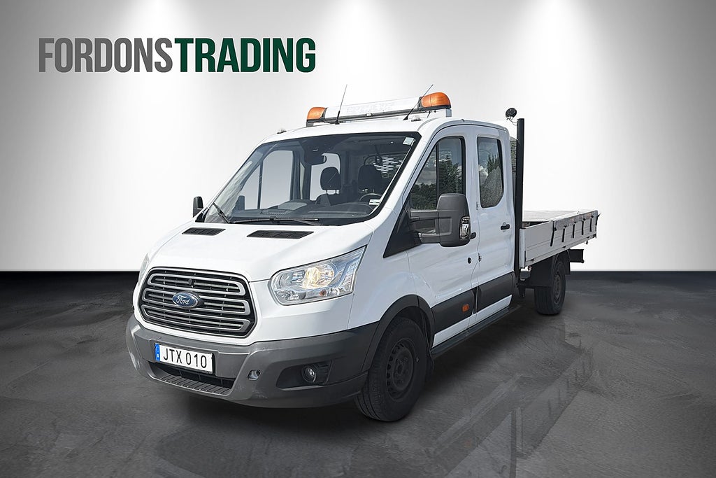Ford transit 350 Chassi Dubbelhytt 7-sits 2.2 TDCi Flakbil