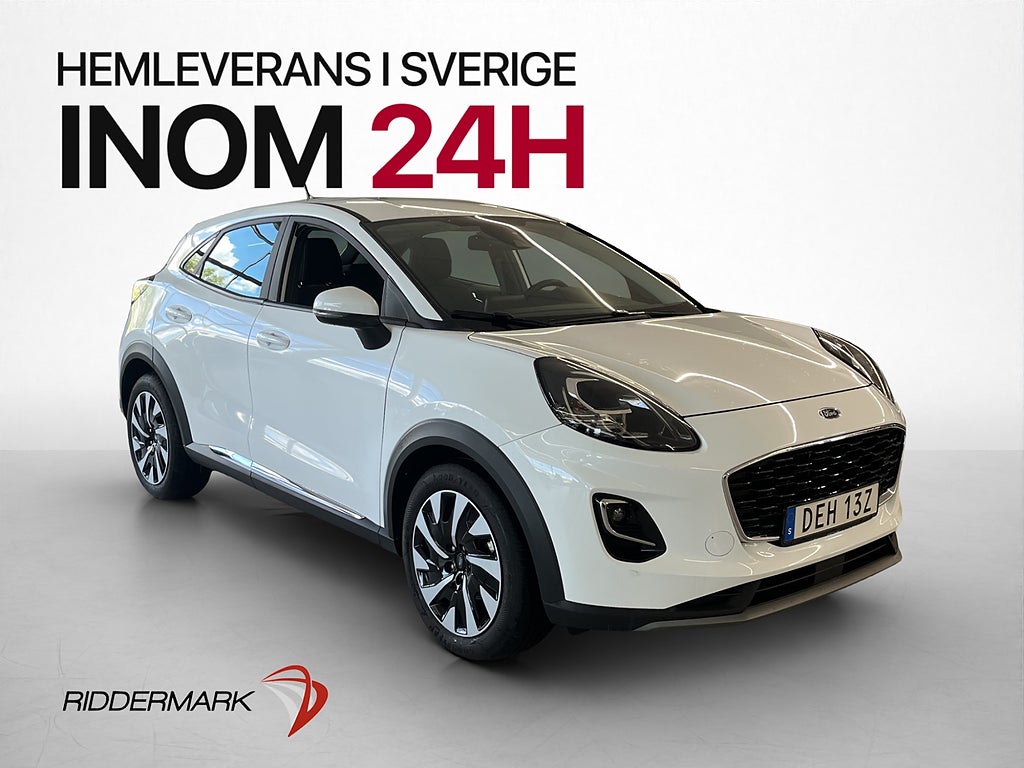 Ford Puma Hybrid 125hk Titanium Rattvärme Farthållare