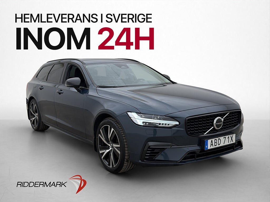 Volvo V90 Recharge T6 AWD Plus Dark H/K Kamera Skinn MOMS
