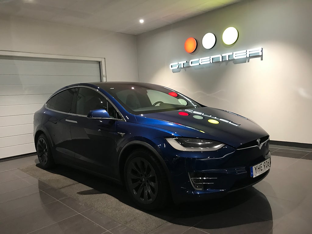 Tesla Model X 90D 6-sits Luftfjädring 1 ägare Utökad AP CCS