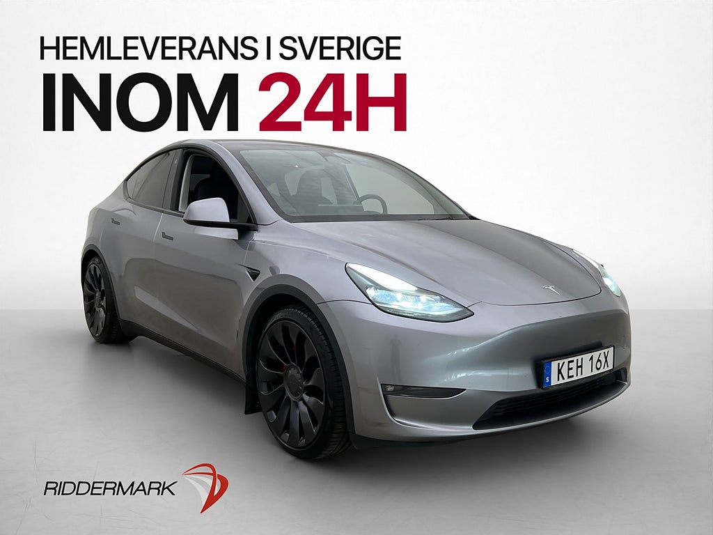 Tesla Model Y Performance Dragkrok Svensksåld MOMS