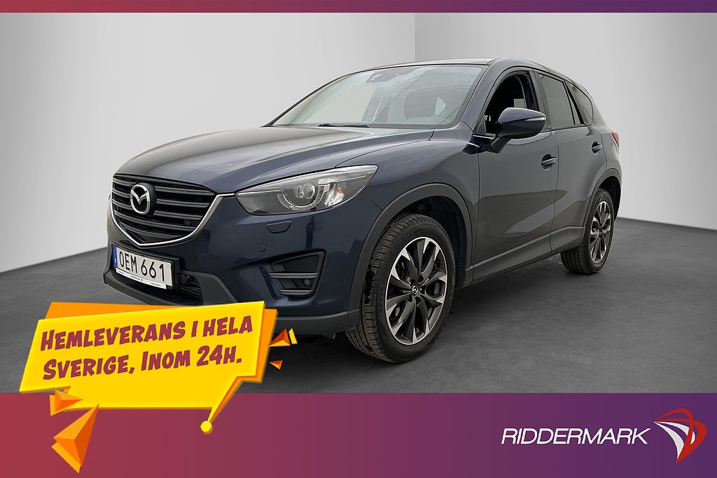 Mazda CX-5 AWD 150hk M&K-Värmare Navi P-Sensorer Dragkrok