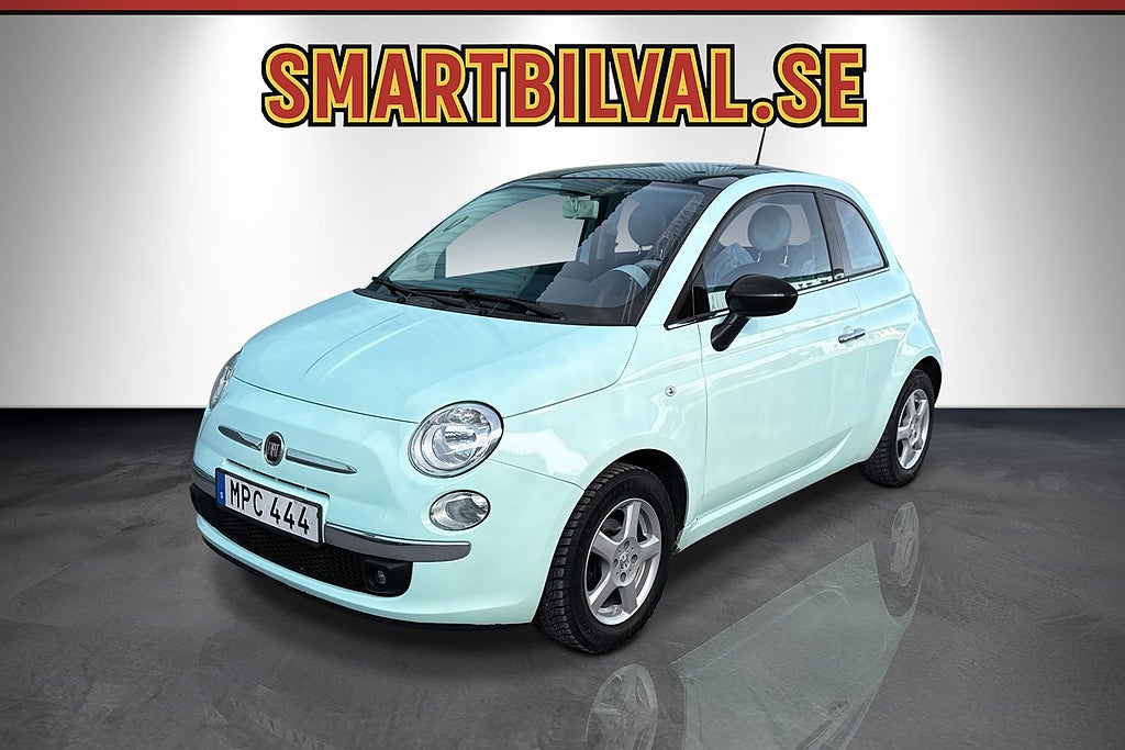 Fiat 500 1.2 Lounge Panorama Läder Backsensor