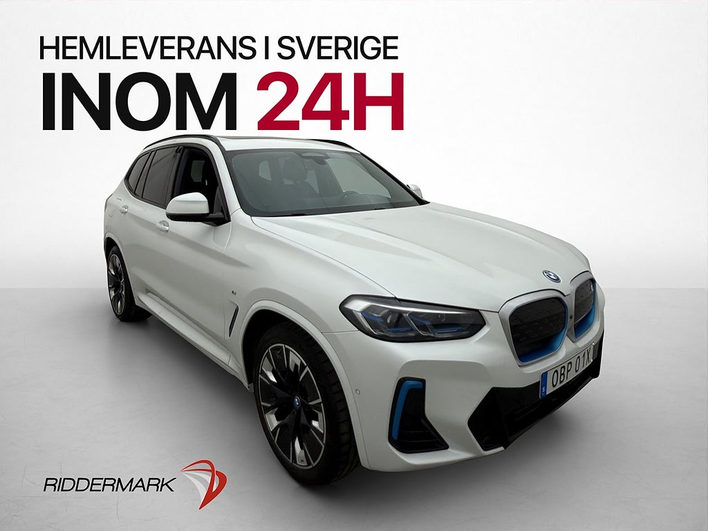 BMW iX3 M Sport Panorama 360° H/K Laser HUD Dragkrok MOMS
