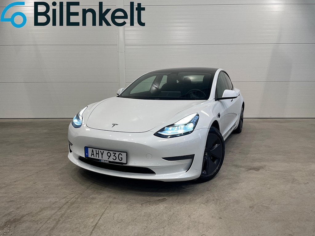 Tesla Model 3 Long Range AWD Premium Rattvärme Pano 2021 440hk