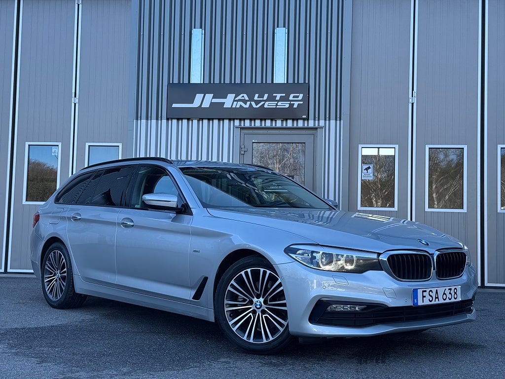 BMW 520d Touring Steptronic Sport line Euro 6 Svensksåld Drag