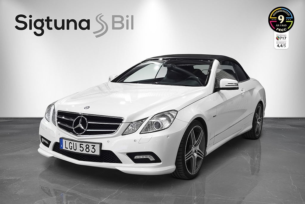 Mercedes-Benz E 350 Cab AMG Sport Svsåld 2 brukare Fullserv på Mercedes
