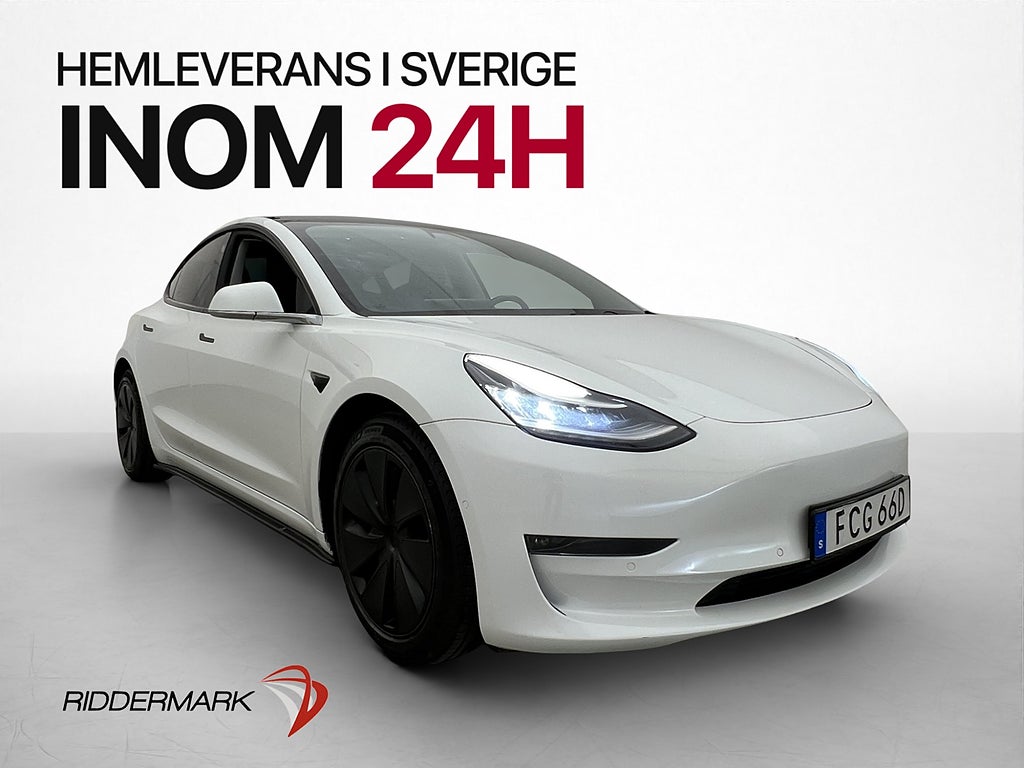 Tesla Model 3 Performance Pano Navi Skinn Kamera Svensksåld