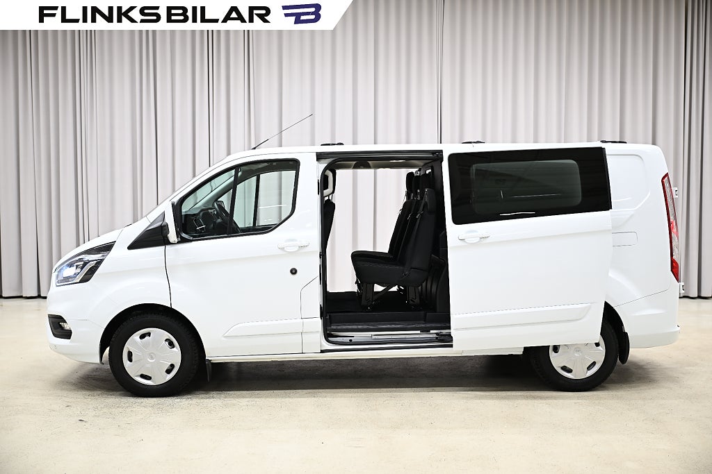 Ford transit Custom 170HK Automat|Dubbelhytt|LED|Inredd|EnÄgare|Moms
