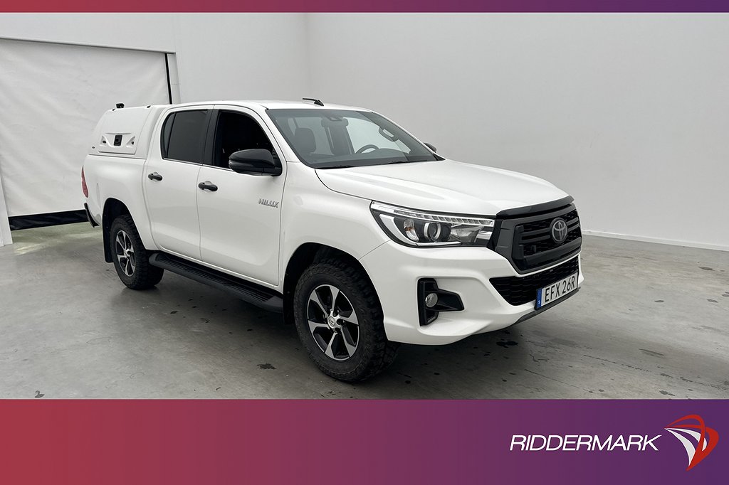 Toyota Hilux Premium 2.4 AWD Fjärr-Värm Dragkrok Diff Moms