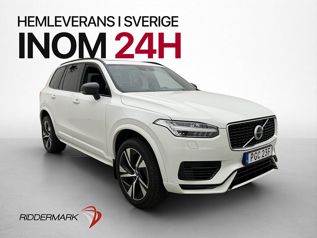 Volvo XC90 T8 Twin Engine AWD R-Design 7Sits Drag 360° B&W