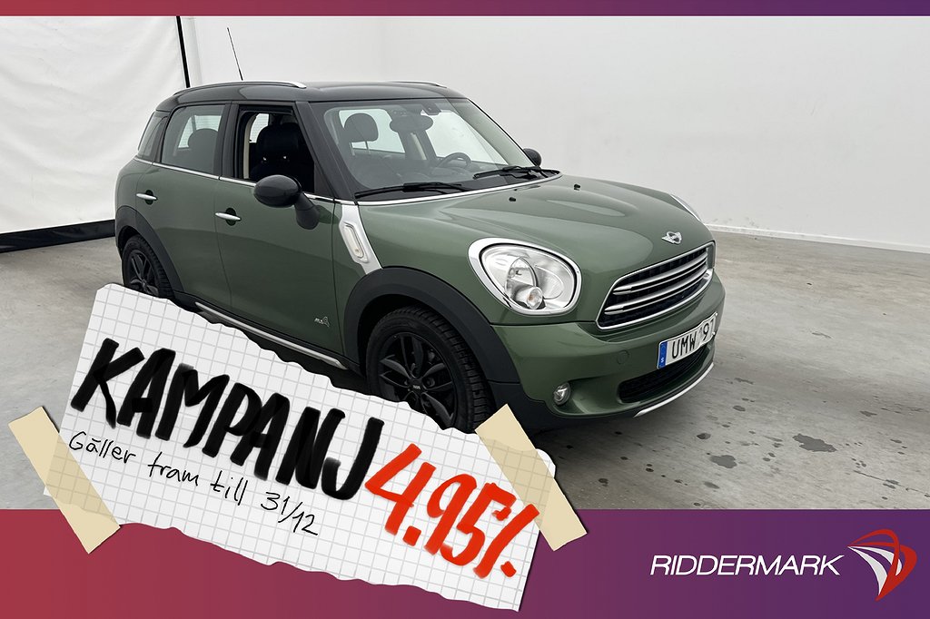 MINI Countryman ALL4 Chili Halvskinn Sensorer 4,95% Ränta