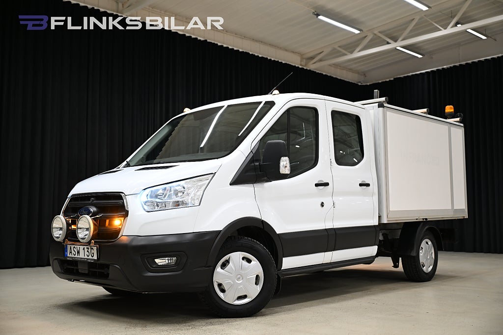 Ford transit 350 AWD 130HK Dubbelhytt|Kåpa|Servicebil|Inredd|SeUtr!