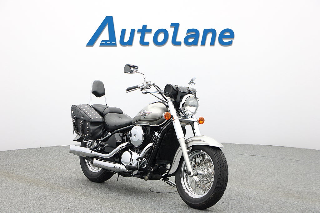 Kawasaki Vulcan 800 *Nyservad Sidoväskor Sissybar