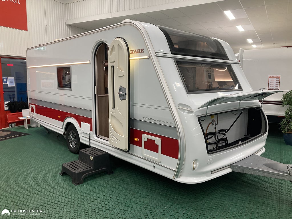 Kabe ROYAL 560 XL FK KS. Ingår presentkort 20.000 kr, campingnätter 1