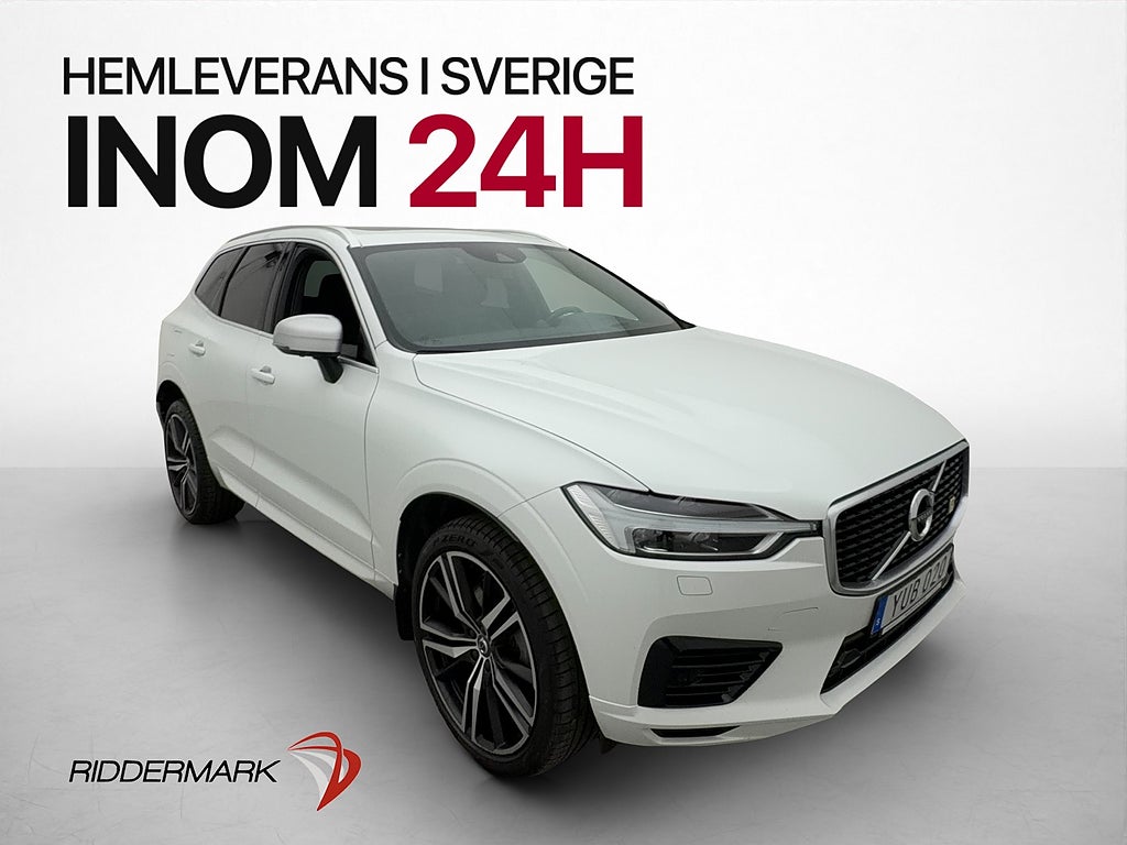 Volvo XC60 T8 AWD R-Design Pano B&W Luft Drag 360° Läder HUD