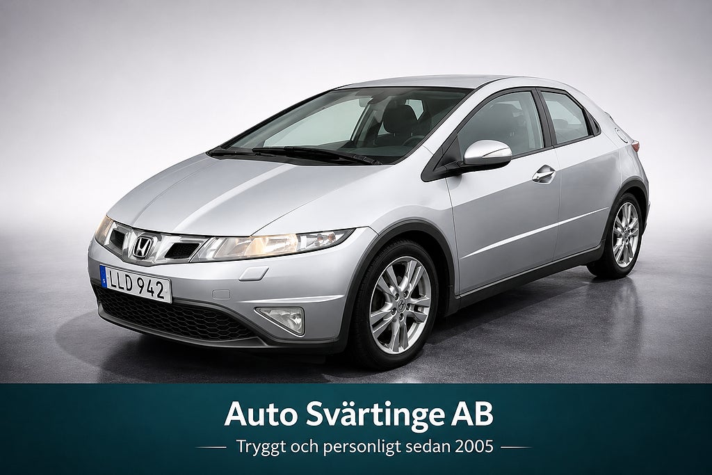 Honda Civic 5-dörrar 1.8 i-VTEC 140hk Sport Euro 5 (Drag, S&V-däck)