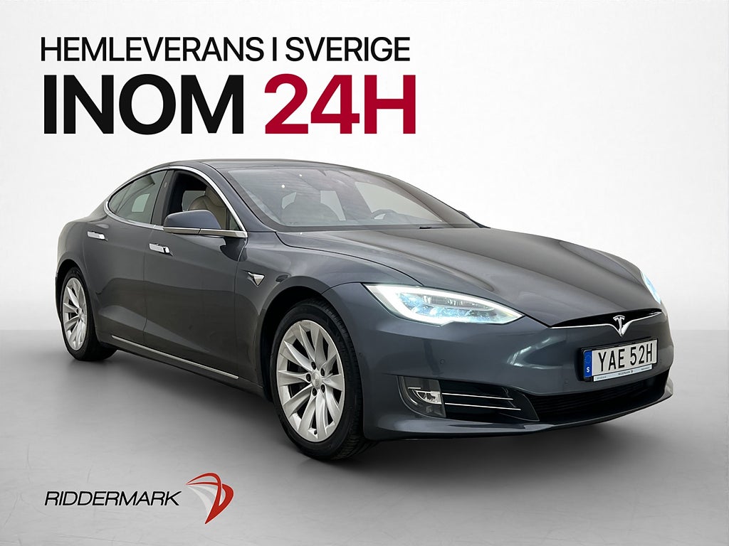 Tesla Model S Long Range AWD Pano Moms AP Kamera Skinn Navi