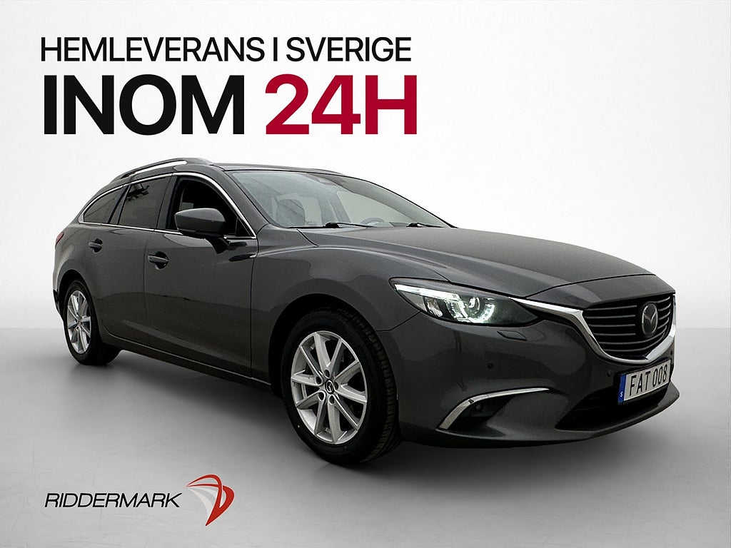 Mazda 6 2.2 Optimum BOSE HUD Drag Kamera Skinn Navi