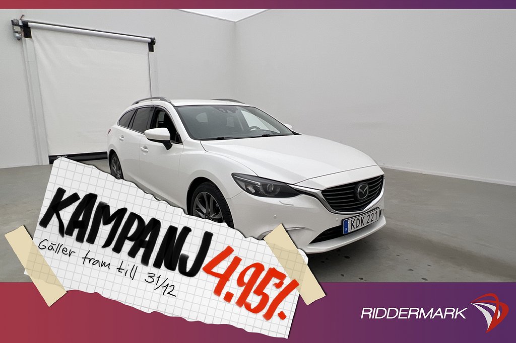 Mazda 6 Wagon AWD 175hk Optimum BOSE HUD Kamer 4,95% Ränta