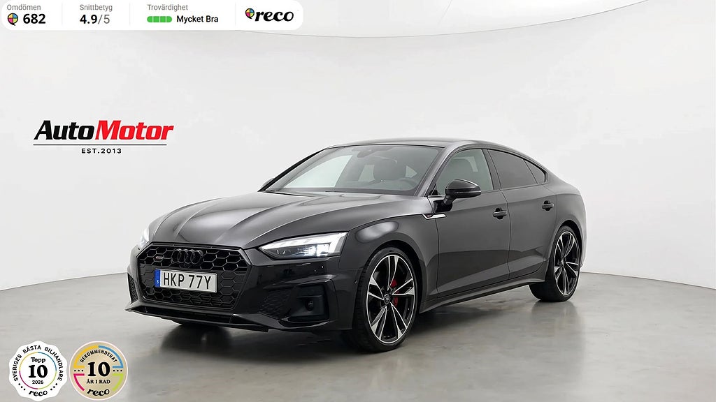 Audi A5 Sportback 45 TFSI S-line quattro 265hk Cockpit/Matrix/Backkamera