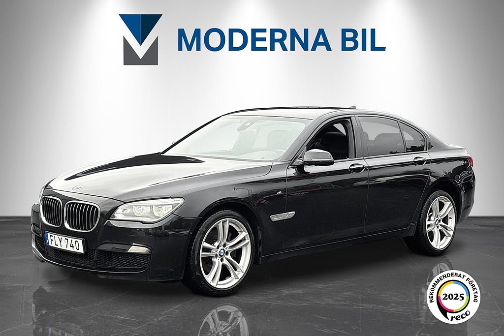 BMW 740d xDrive 313hk M-sport Värmare Fullservad Svensk Se-spec!