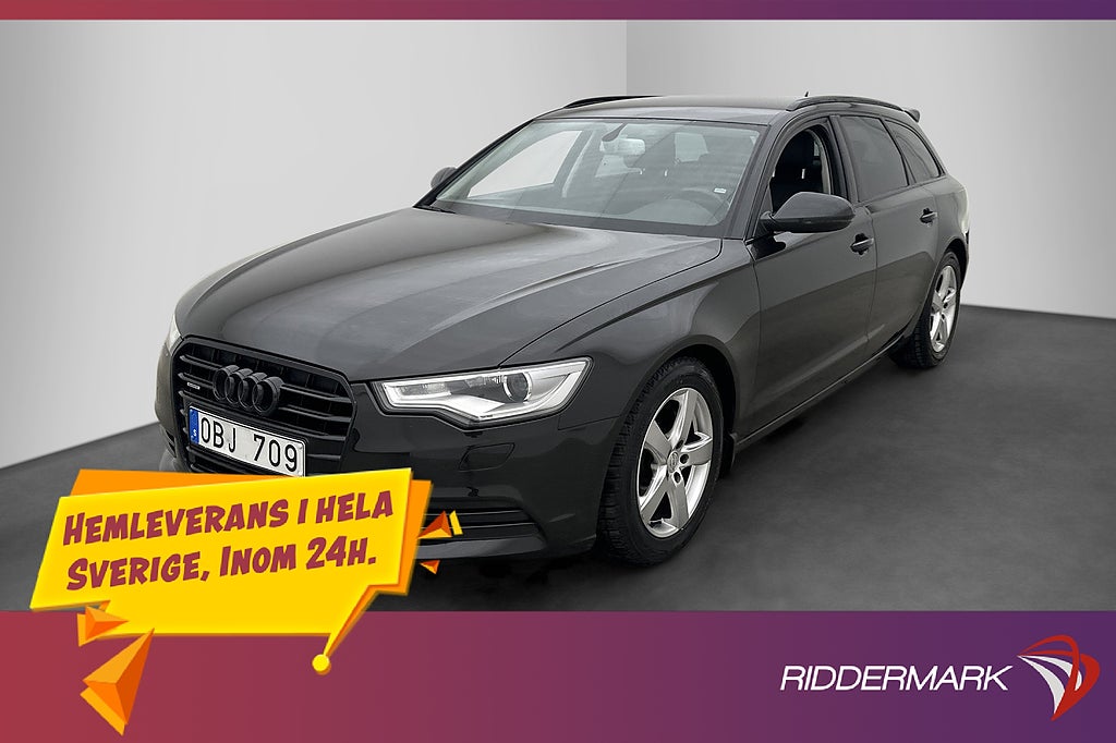 Audi A6 Avant 3.0 TDI Q 204hk Proline Skinn/Alcantara Drag