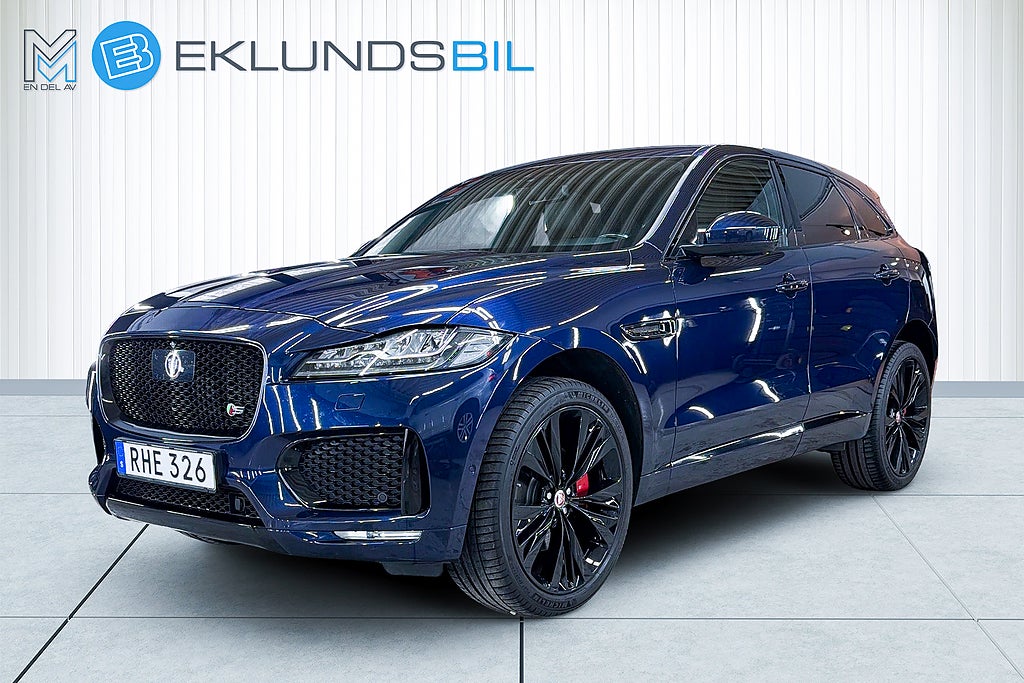 Jaguar F-Pace S Supercharged First Edition Meridan Läder Drag 381hk
