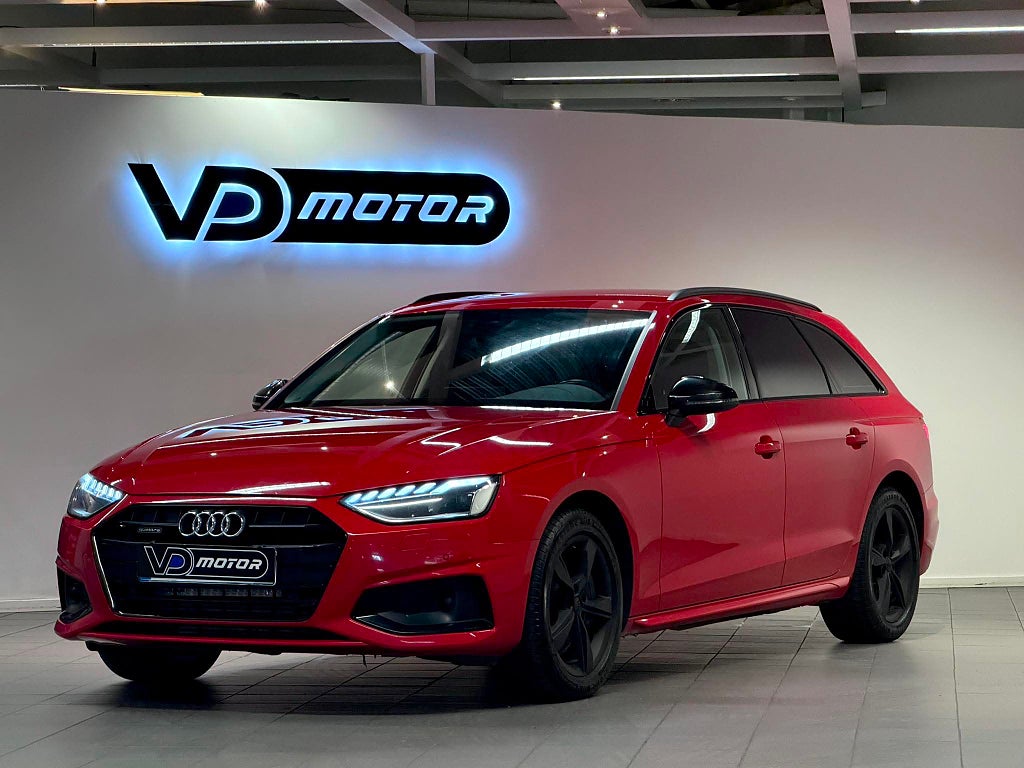Audi A4 45 TFSI MHEV STR Q Cockpit Värmare Drag 245hk