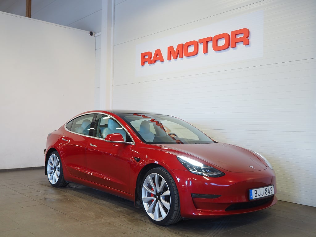 Tesla Model 3 Performance 513hk PPF Läder 20" Stiletto 2019