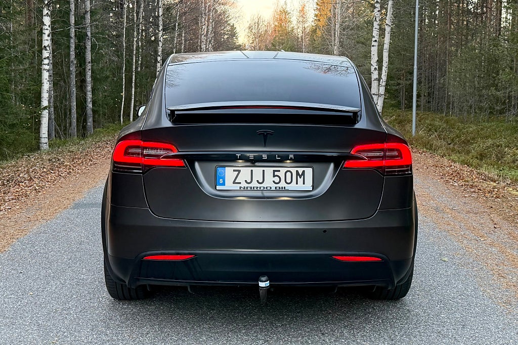 Tesla Model X 100D|FSD|AWD|Dragkrok|6-sits|Backkamera|Folierad