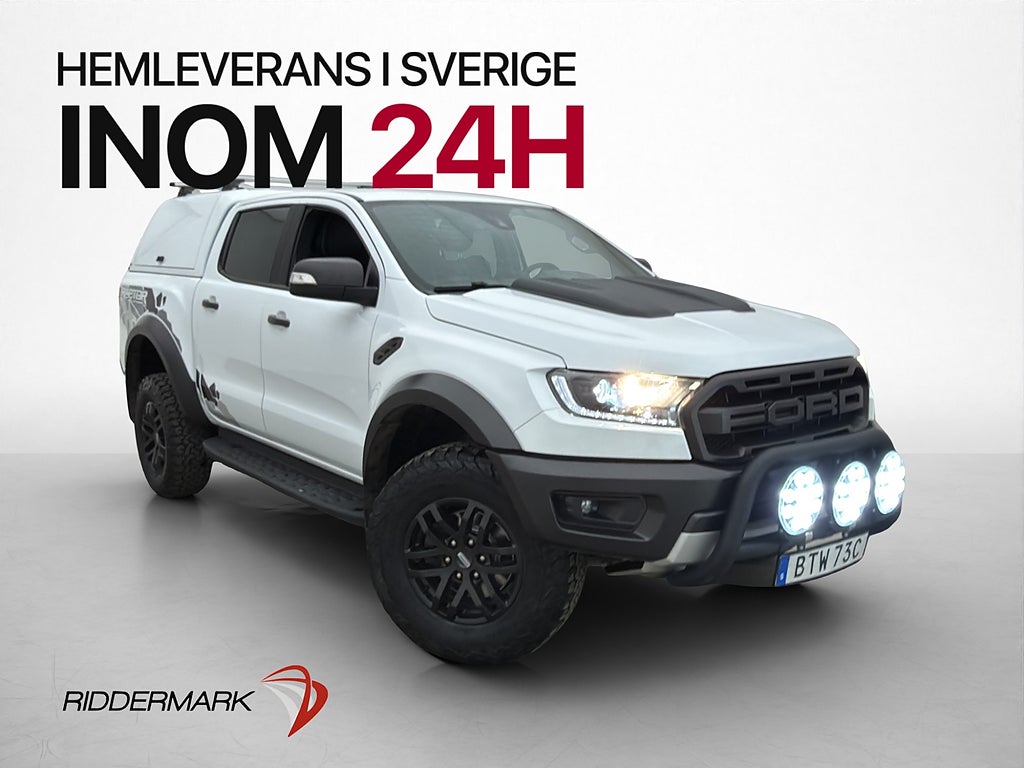Ford ranger Raptor 213hk 4x4 Värmare Diff Kåpa CARPLAY Moms