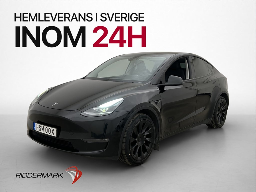 Tesla Model Y Long Range AWD Dragkrok MOMS Svensksåld