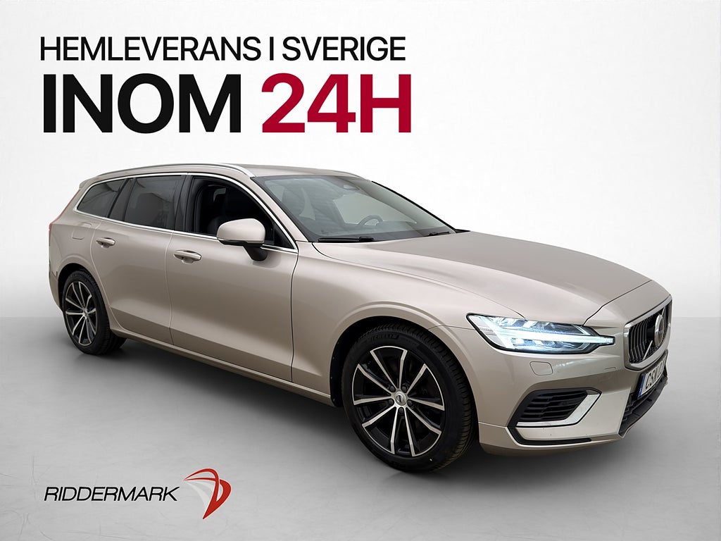Volvo V60 T6 350hk AWD Plus Bright Skinn Värmare Kamera Navi