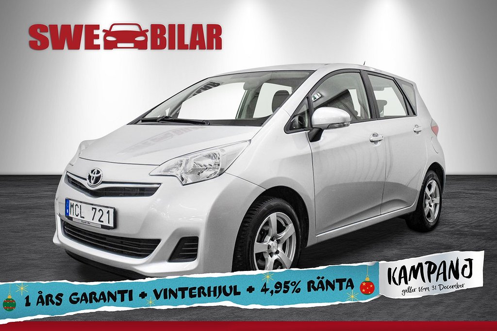 Toyota Verso-S 1.33 Dual VVT-i AUTO M-Värmare S&V Hjul