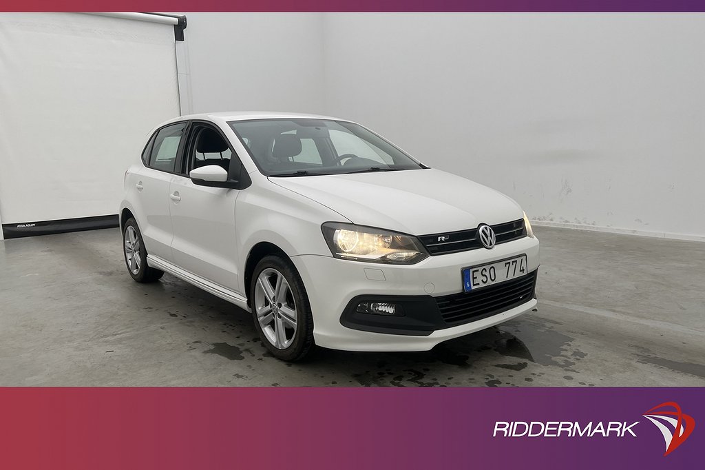 Volkswagen Polo 1.2 TSI 90hk R-Line M&K-Värm Sensorer Drag