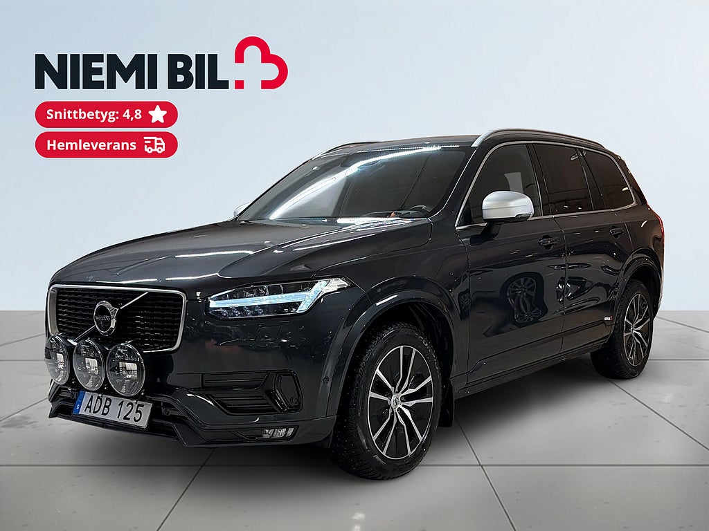 Volvo XC90 7-sits T5 AWD R-Design Drag 360° HuD Navi H/K-ljud S&V