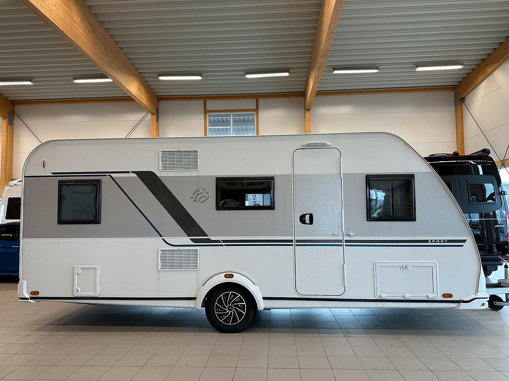 Knaus Sport 500 KD Barnkammare + Dubbelbädd! Golvvärme! 